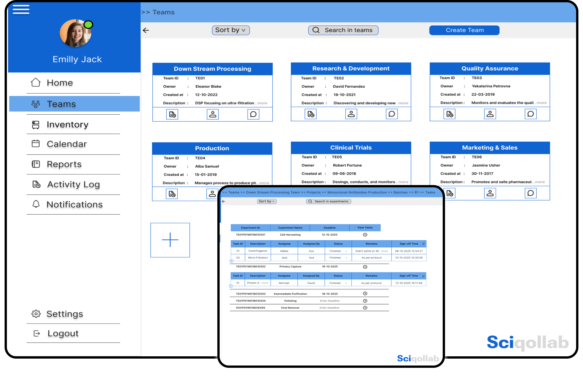 Manage Teams and Projects