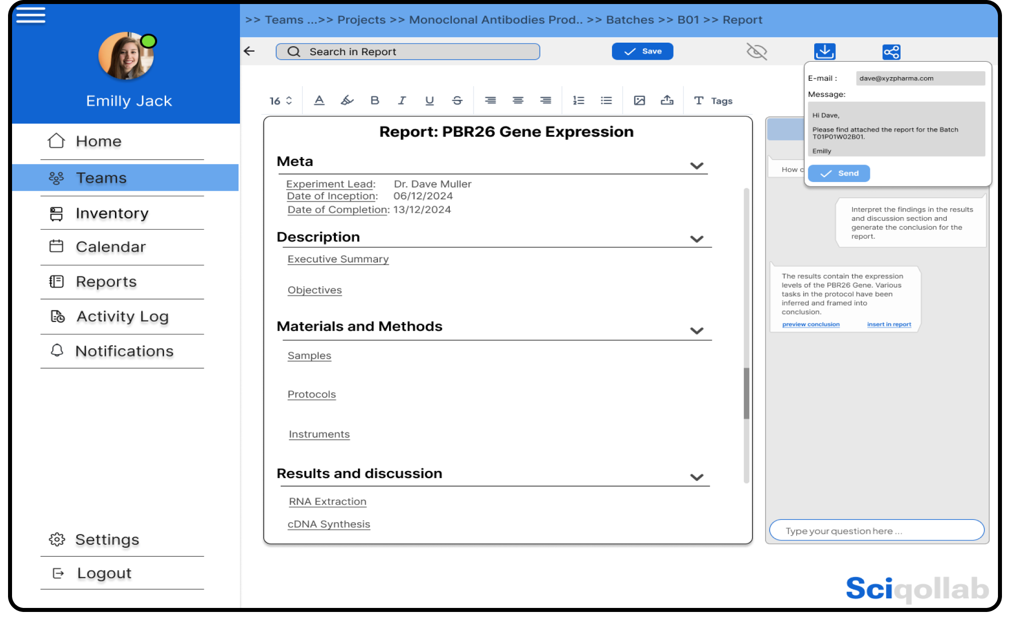 Manage Teams and Projects